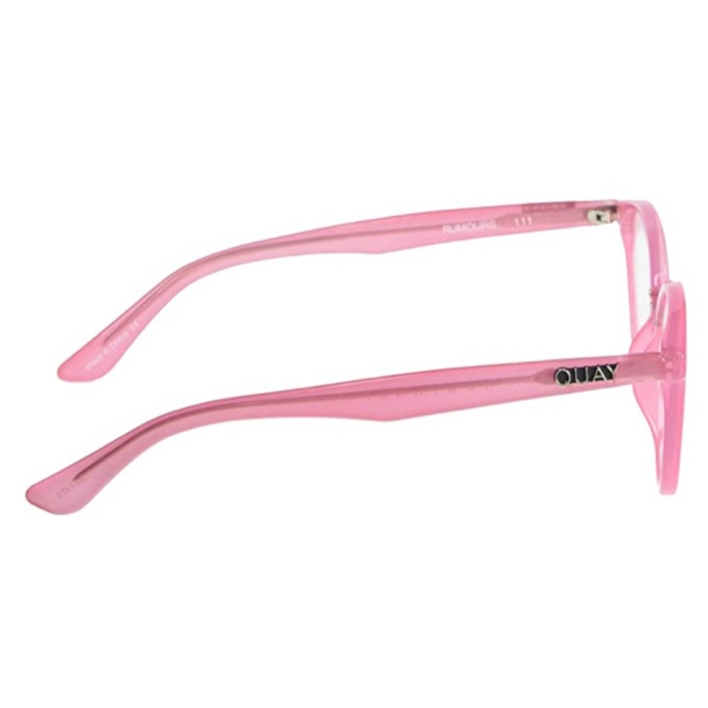 QUAY Rumours Blue Light Glasses Pink Crystal Frame Bluelight Blocking Lens NWT - Picture 4 of 9